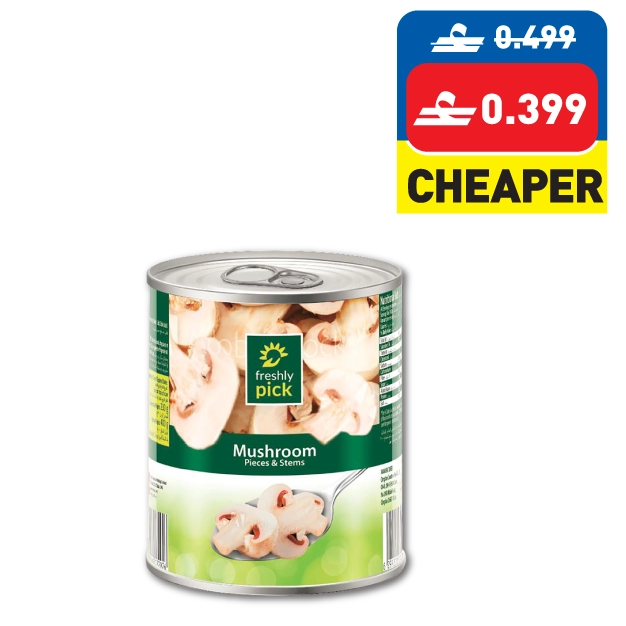 Freshly Pick Mushroom Pieces & Stems 400g Freshly Pick Mushroom Pieces & Stems 400g