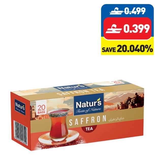 Natur’s Saffron/ Turkish Tea 20’s Natur’s Saffron/ Turkish Tea 20’s