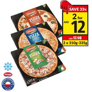 Giovanni Pizza Mozzarela/ Quattro/ Funghi Thin
