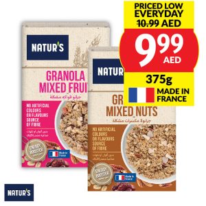 Natur’s Granola Mixed Fruits/ Mixed Nuts/ Chocolate with Hazelnut