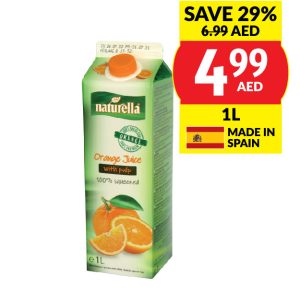 Naturella	Orange 100% with Pulp