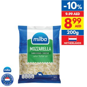 Milba Shredded Mozzarella Cheese Milba Shredded Mozzarella Cheese