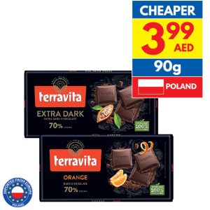 Terravita Dark Chocolate/ With Orange Peel Terravita Dark Chocolate/ With Orange Peel