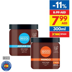 Ego Body Scrub Argan/ Mango Oil Ego Body Scrub Argan/ Mango Oil
