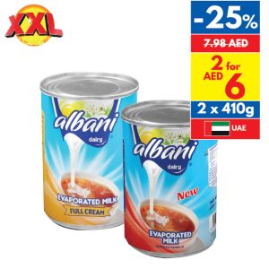 Albani Evaporated Milk Light/ Full Cream