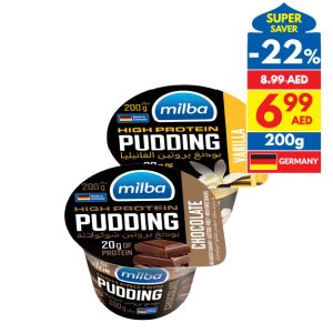 Milba Protein Pudding Vanilla/ Chocolate (20G Protein) 200g Milba Protein Pudding Vanilla/ Chocolate (20G Protein) 200g