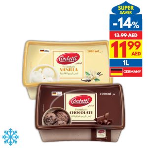 Confetti Chocolate/ Vanilla Ice Cream 1L