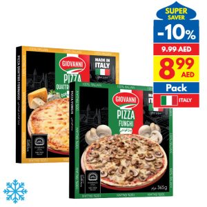 Giovanni Stonebaked Pizza Margherita/ 4 Cheese/ Funghi Giovanni Stonebaked Pizza Margherita/ 4 Cheese/ Funghi