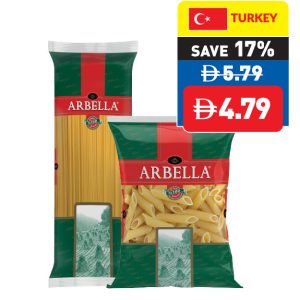 Arbella Spaghetti/ Penne Rigate 500g Arbella Spaghetti/ Penne Rigate 500g