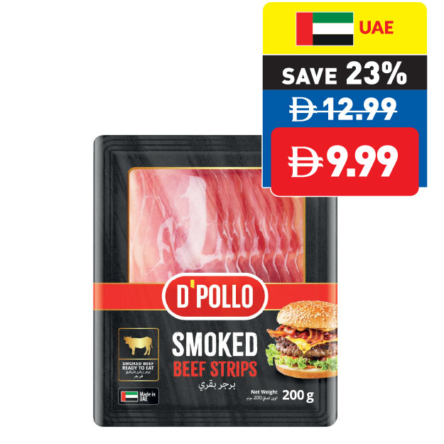 D’Pollo Smoked Beef Strips 200g