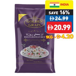 Golden Grain Rozana Basmati Rice 5kg Golden Grain Rozana Basmati Rice 5kg