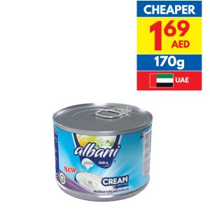 Albani Evaporated Milk Light 170g Albani Evaporated Milk Light 170g