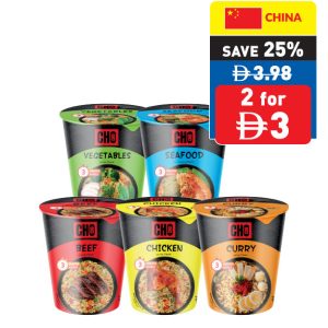 Cho Cho Assorted Cup Noodles 65g Cho Cho Assorted Cup Noodles 65g