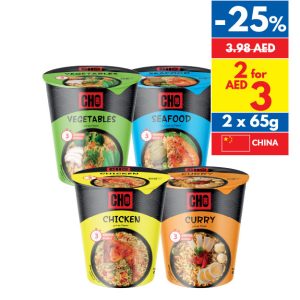 Cho Cho Assorted Cup Noodles 65g Cho Cho Assorted Cup Noodles 65g
