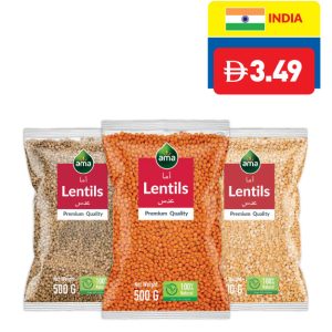 Ama Masoor Dal Whole/ Gota/ Chana Dal (Lentils) 500g Ama Masoor Dal Whole/ Gota/ Chana Dal (Lentils) 500g