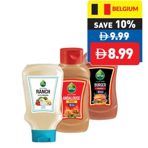 Ama Ranch Sauce 350ml/ Andalouse Sauce 340g/ Burger Sauce 355g Ama Ranch Sauce 350ml/ Andalouse Sauce 340g/ Burger Sauce 355g