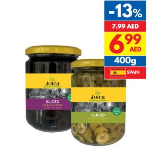 Jolca Sliced Green/ Black Olives 400g Jolca Sliced Green/ Black Olives 400g