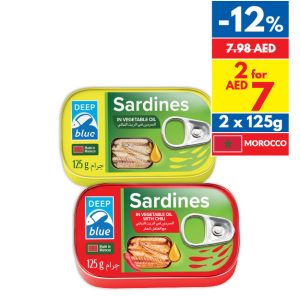 Deep Blue Sardines Veg Oil Chili/ Vegetable Oil 125g Deep Blue Sardines Veg Oil Chili/ Vegetable Oil 125g