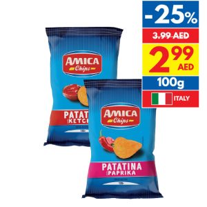 Amica Chips Ketchup/ Paprika/ Grigliata/ Bi-Bip Extruded Cheese Amica Chips Ketchup/ Paprika/ Grigliata/ Bi-Bip Extruded Cheese