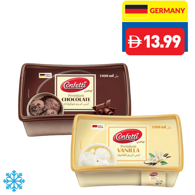 Confetti Chocolate/ Vanilla Ice Cream 1L