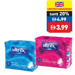 Ultrex Feminine Hygiene Pads Slim 10’s/ Ultra Fit 10’s/ Ultra Plus 8’s/ Ultra Night 8’s Ultrex Feminine Hygiene Pads Slim 10’s/ Ultra Fit 10’s/ Ultra Plus 8’s/ Ultra Night 8’s