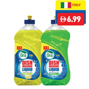 Ora	Dishwashing Liquid 5 In 1 Lemon/ Original 1.5 L