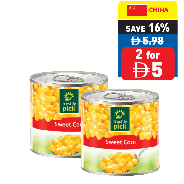 Freshly Pick Sweet Corn 340g