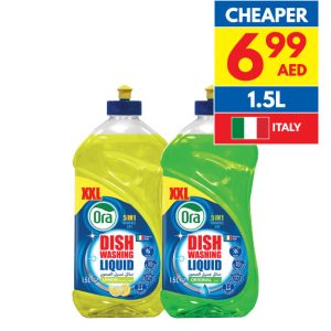 Ora Dishwashing Liquid 5 In 1 Lemon/ Original 1.5L Ora Dishwashing Liquid 5 In 1 Lemon/ Original 1.5L