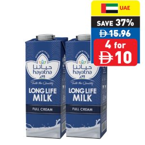 Hayatna UHT Full Fat Original 4x1L Hayatna UHT Full Fat Original 4x1L