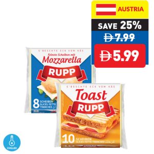 RUPP Assorted Cheese Slices 200g