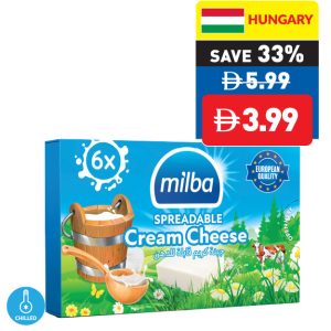 Milba Spreadable Cream Cheese Portions 100g