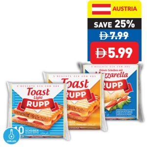 RUPP Assorted Cheese Slices 200g