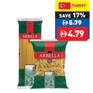 Arbella Spaghetti Penne/ Rigate 1Kg