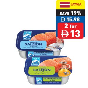 Deep Blue Salmon In Brine/ In Oil 120g