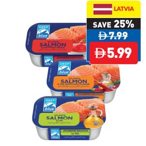 Deep Blue Assorted Salmon Can 120g