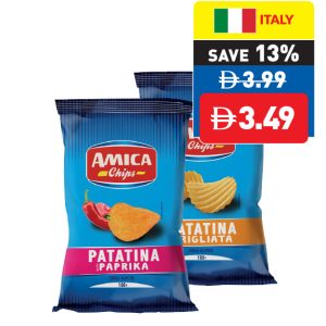 Amica Chips Ketchup/ Paprika/ Grigliata 100g Amica Chips Ketchup/ Paprika/ Grigliata 100g