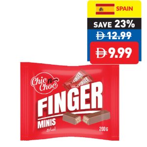 Chic n Choc Finger Minis – 2 Fingers 200g