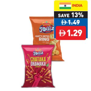 Jolliz omato Katori/ Khatti Mithi Ring/ Chataka Dhamaka Tomato/ Masala 50g Jolliz omato Katori/ Khatti Mithi Ring/ Chataka Dhamaka Tomato/ Masala 50g