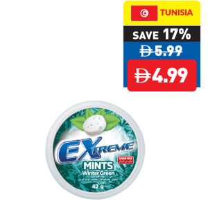 Extreme	Peppermint & Wintergreen Mints 42g
