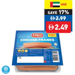 D’Pollo Chicken Franks Original 340g