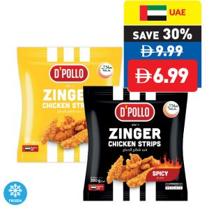D’Pollo Zinger Chicken/ Spicy Chicken Strips 300g