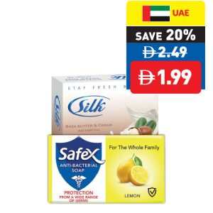 Silk/ Safex Assorted Antibacterial Soap 100g/ 120g