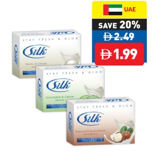 Silk Cream Soap Pearl & Cream/ Shea Butter & Cream/ Cucumber Cream 100g