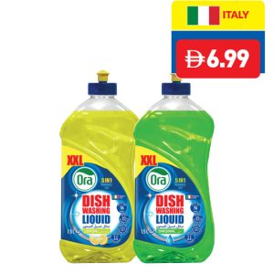 Ora Dishwashing Liquid 5 In 1 Lemon/ Original 1.5L