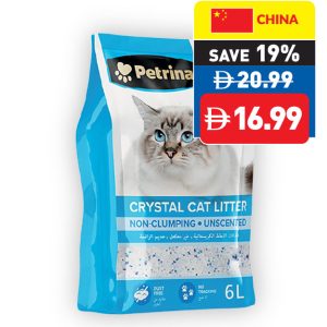 Petrina Crystal Cat Litter Unscented 6L (2.5Kg)