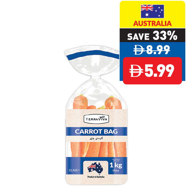 Terraviva Carrot Bag 1kg Terraviva Carrot Bag 1kg