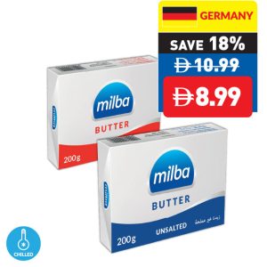 Milba Butter Salted/ Unsalted 200g Milba Butter Salted/ Unsalted 200g