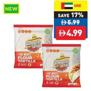 Sombrero Tortilla Flour Tortilla 340g 8’s/ 360g 6’s Sombrero Tortilla Flour Tortilla 340g 8’s/ 360g 6’s