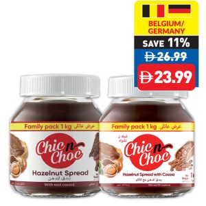 Chic n Choc Assorted Hazelnut Spreads 1kg
