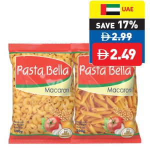 Pasta Bella Spaghetti/ Elbow/ Penne Rigate 500g Pasta Bella Spaghetti/ Elbow/ Penne Rigate 500g